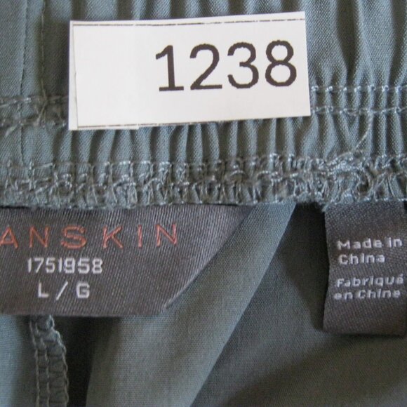 Danskin Ladies' Paperbag Short 4" Inseam, Blue (Stormy Weather) Size L,(1238) - Picture 6 of 12